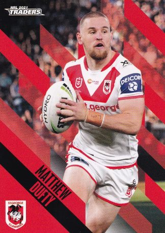 2021 NRL Traders Common Card - Base 123 Matthew Dufty St George Dragons