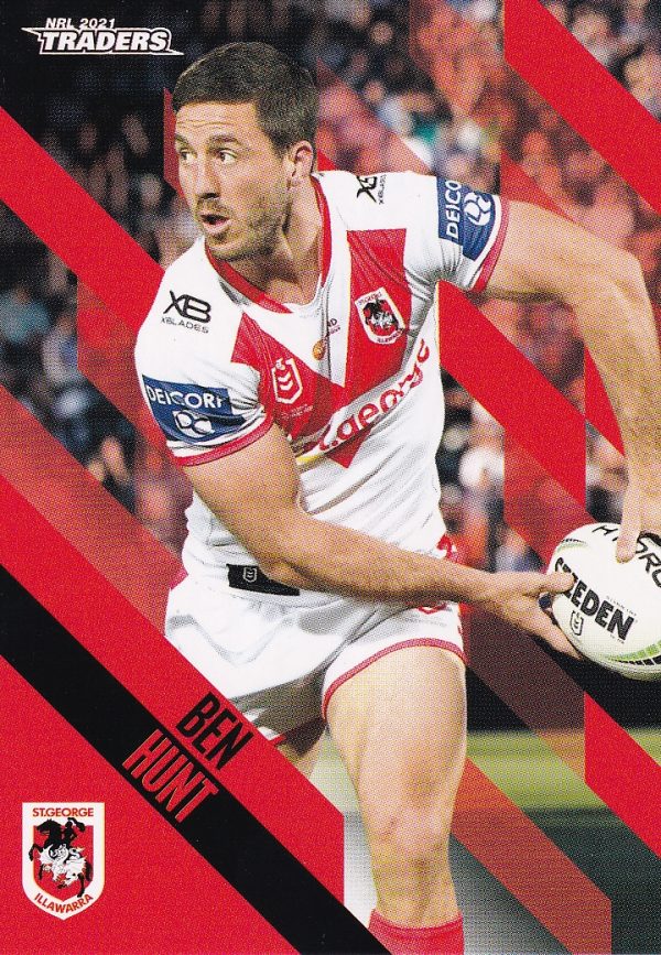 2021 NRL Traders Common Card - Base 124 Ben Hunt St George Dragons