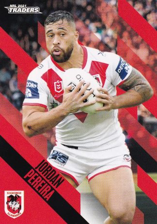2021 NRL Traders Common Card - Base 127 Jordan Pereira St George Dragons