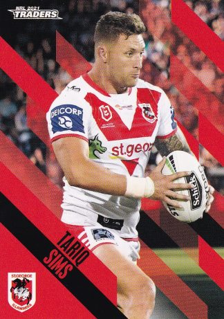 2021 NRL Traders Common Card - Base 129 Tariq Sims St George Dragons