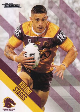 2021 NRL Traders Pearl Specials - PS009 Kotoni Staggs Brisbane Broncos