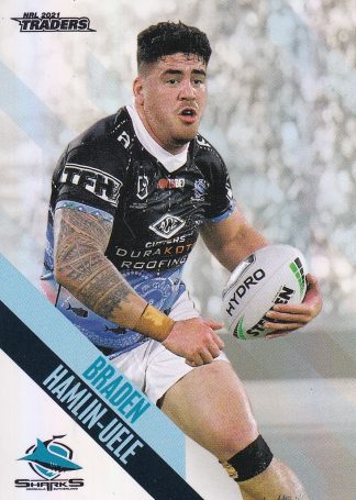 2021 NRL Traders Pearl Specials - PS034 Braden Hamlin-Uele Cronulla Sharks