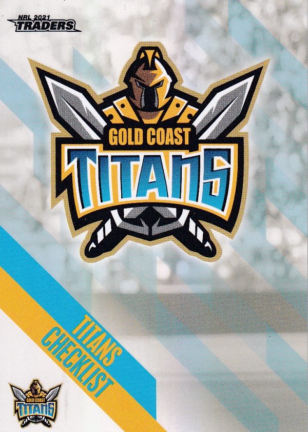 2021 NRL Traders Pearl Specials - PS041 Gold Coast Titans Checklist