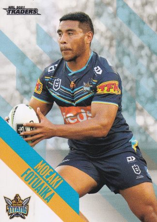2021 NRL Traders Pearl Specials - PS046 Moeaki Fotuaika Gold Coast Titans