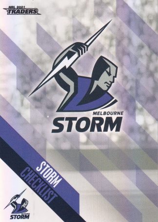 2021 NRL Traders Pearl Specials - PS061 Melbourne Storm Checklist