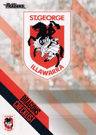 2021 NRL Traders Pearl Specials - PS121 St George Dragons Checklist