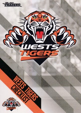 2021 NRL Traders Pearl Specials - PS151 Wests Tigers Checklist