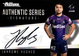 2021 NRL Traders Authentic Signature Black - ASB07 Jahrome Hughes Melbourne Storm