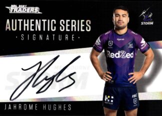 2021 NRL Traders Authentic Signature Black - ASB07 Jahrome Hughes Melbourne Storm