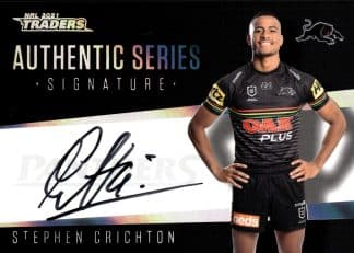 2021 NRL Traders Authentic Signature Black - ASB11 Stephen Crichton Penrith Panthers