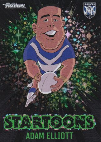 2021 NRL Traders Black Startoons - STBK03 Adam Elliott Canterbury Bulldogs
