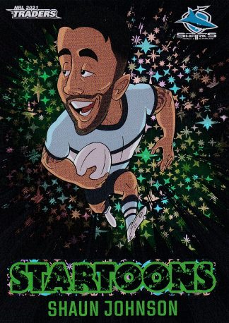 2021 NRL Traders Black Startoons - STBK04 Shaun Johnson Cronulla Sharks