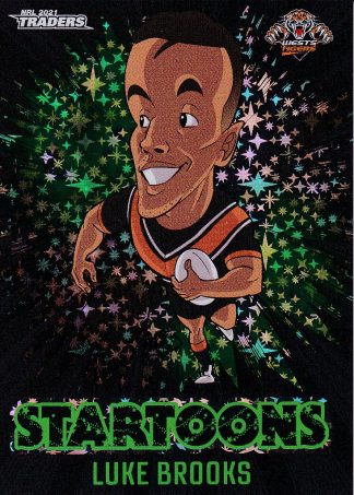 2021 NRL Traders Black Startoons - STBK18 Luke Brooks Wests Tigers