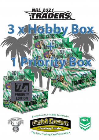 2021 NRL Traders Factory Sealed Boxes - 3 x Hobby & 1 x Priority