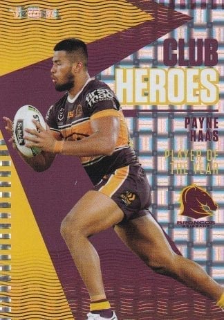 2021 NRL Traders Club Hero Parallel - CHP01 Payne Haas Brisbane Broncos