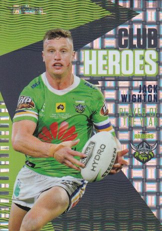 2021 NRL Traders Club Hero Parallel - CHP04 Jack Wighton Canberra Raiders