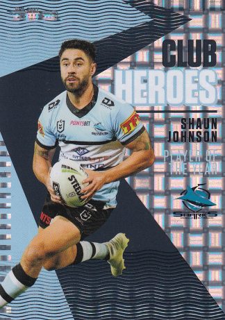 2021 NRL Traders Club Hero Parallel - CHP07 Shaun Johnson Cronulla Sharks