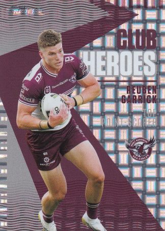 2021 NRL Traders Club Hero Parallel - CHP12 Reuben Garrick Manly Sea Eagles