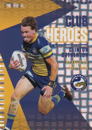 2021 NRL Traders Club Hero Parallel - CHP19 Clinton Gutherson Parramatta Eels