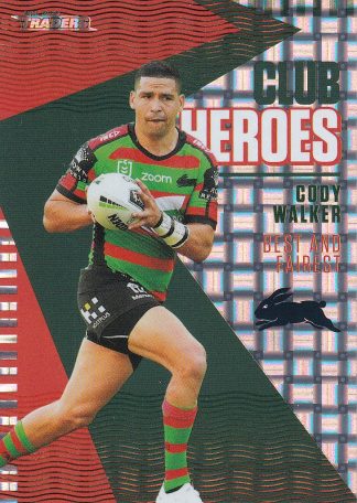2021 NRL Traders Club Hero Parallel - CHP23 Cody Walker South Sydney Rabbitohs