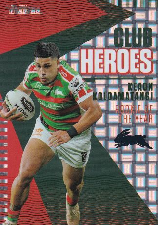 2021 NRL Traders Club Hero Parallel - CHP24 Keaon Koloamatangi South Sydney Rabbitohs