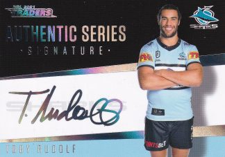 2021 NRL Traders Signature Series Silver - AS04 Toby Rudolf Cronulla Sharks