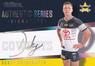 2021 NRL Traders Signature Series Silver - AS09 Scott Drinkwater North QLD Cowboys