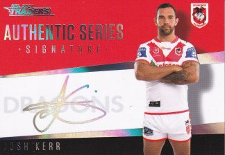 2021 NRL Traders Signature Series Silver - AS13 Josh Kerr St George Dragons