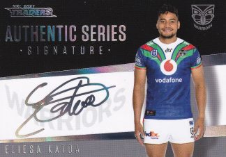2021 NRL Traders Signature Series Silver - AS15 Eliesa Katoa Warriors