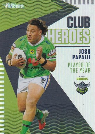 2021 NRL Traders Club Hero - CH03 Josh Papalii Canberra Raiders
