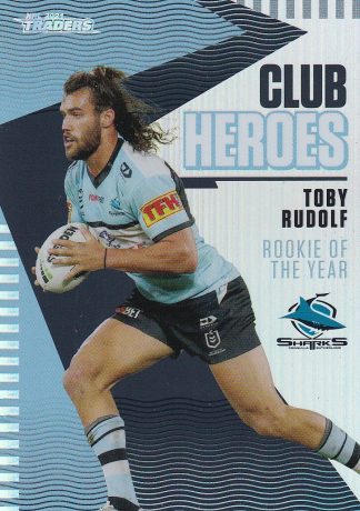 2021 NRL Traders Club Hero - CH08 Toby Rudolf Cronulla Sharks