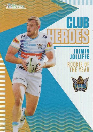 2021 NRL Traders Club Hero - CH10 Jaimin Jolliffe Gold Coast Titans