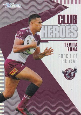 2021 NRL Traders Club Hero - CH11 Tevita Funa Manly Sea Eagles