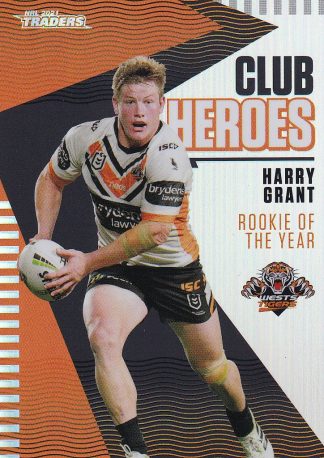 2021 NRL Traders Club Hero - CH32 Harry Grant Wests Tigers