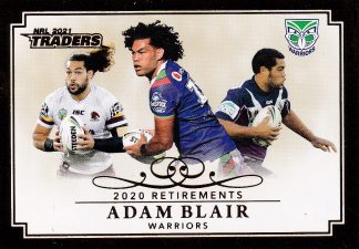 2021 NRL Traders Retirement - R13 Adam Blair Warriors
