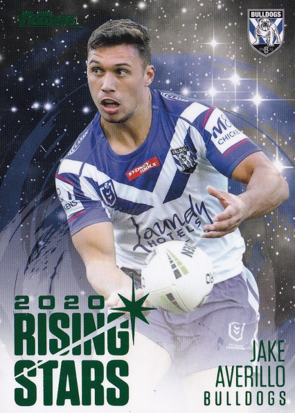 2021 NRL Traders Rising Stars Parallel - RSP03 Jake Averillo Canterbury Bulldogs