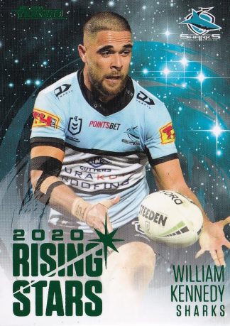 2021 NRL Traders Rising Stars Parallel - RSP04 William Kennedy Cronulla Sharks
