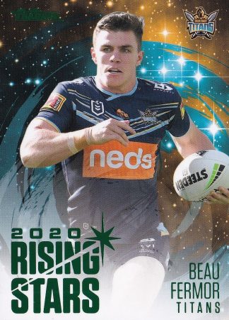 2021 NRL Traders Rising Stars Parallel - RSP05 Beau Fermor Gold Coast Titans