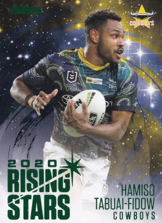 2021 NRL Traders Rising Stars Parallel - RSP09 Hamiso Tabuai-Fidow North QLD Cowboys