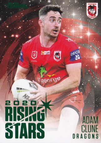 2021 NRL Traders Rising Stars Parallel - RSP13 Adam Clune St George Dragons