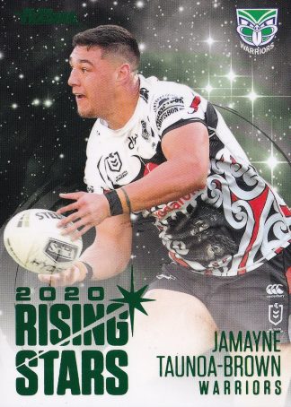 2021 NRL Traders Rising Stars Parallel - RSP15 Jamayne Taunoa-Brown Warriors