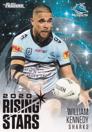 2021 NRL Traders Rising Stars - RS10 William Kennedy Cronulla Sharks