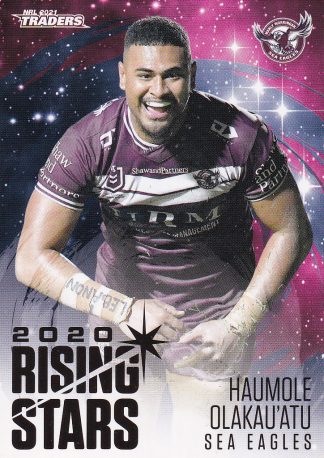 2021 NRL Traders Rising Stars - RS17 Haumole Olakau'atu Manly Sea Eagles