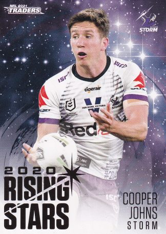 2021 NRL Traders Rising Stars - RS20 Cooper Johns Melbourne Storm