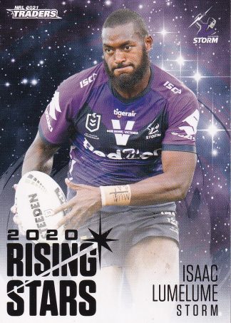 2021 NRL Traders Rising Stars - RS21 Isaac Lumelume Melbourne Storm
