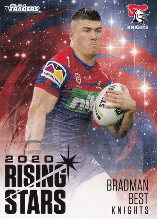 2021 NRL Traders Rising Stars - RS22 Bradman Best Newcastle Knights