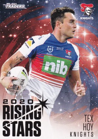 2021 NRL Traders Rising Stars - RS24 Tex Hoy Newcastle Knights