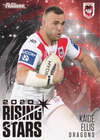 2021 NRL Traders Rising Stars - RS38 Kaide Ellis St George Dragons