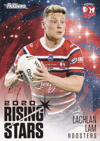2021 NRL Traders Rising Stars - RS40 Lachlan Lam Sydney Roosters
