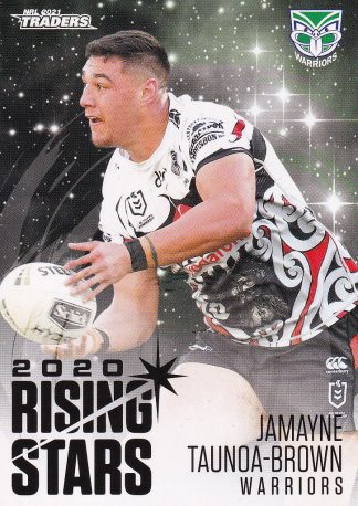 2021 NRL Traders Rising Stars - RS45 Jamayne Taunoa-Brown Warriors